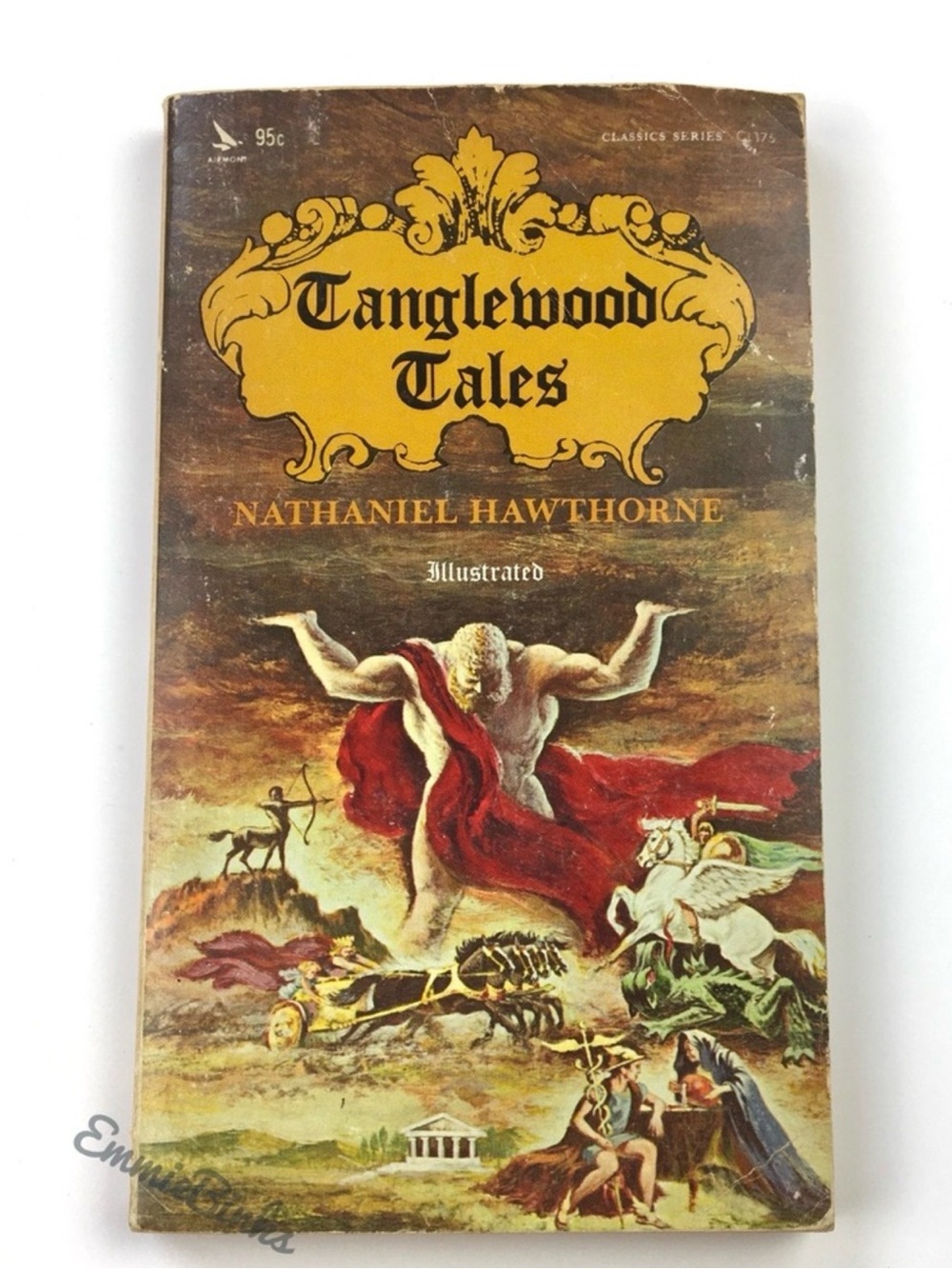 1968 Vintage Tanglewood Tales Paperback Book by Nathaniel Hawthorne Illustrated